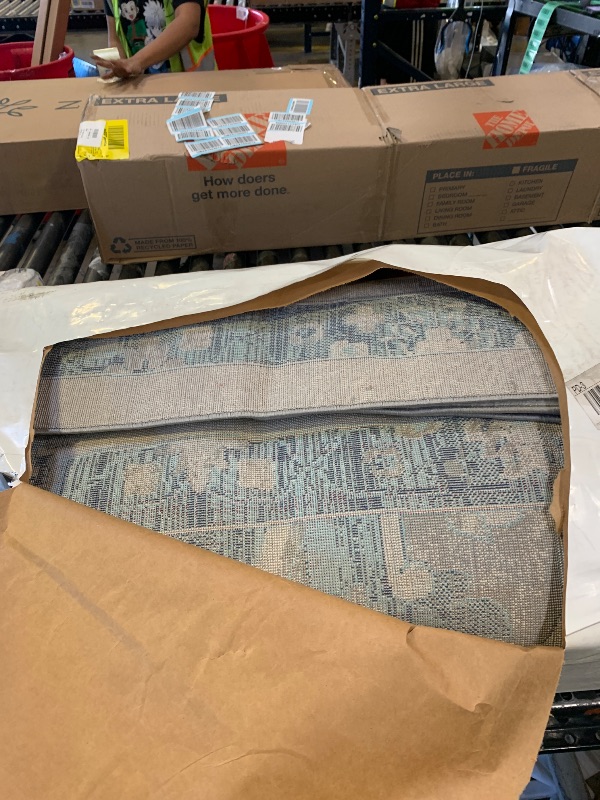 Photo 1 of JONATHAN Y Medallion Area Rug, 12'x18', Light Grey/Blue