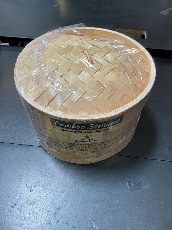 Photo 1 of Bamboo Steamer Basket - Cook Delicious Meals with Authentic Flavor at Home