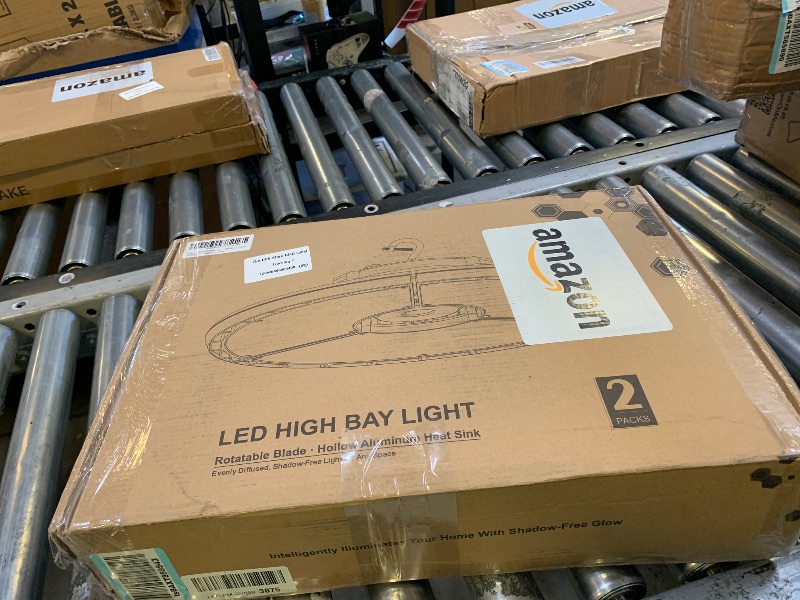 Photo 1 of RUNBARRY 300W LED Deformable High Bay Light (2-Pack)