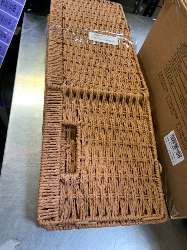 Photo 1 of UBBCARE Woven Paper Rope Storage Baskets (2 Pack)