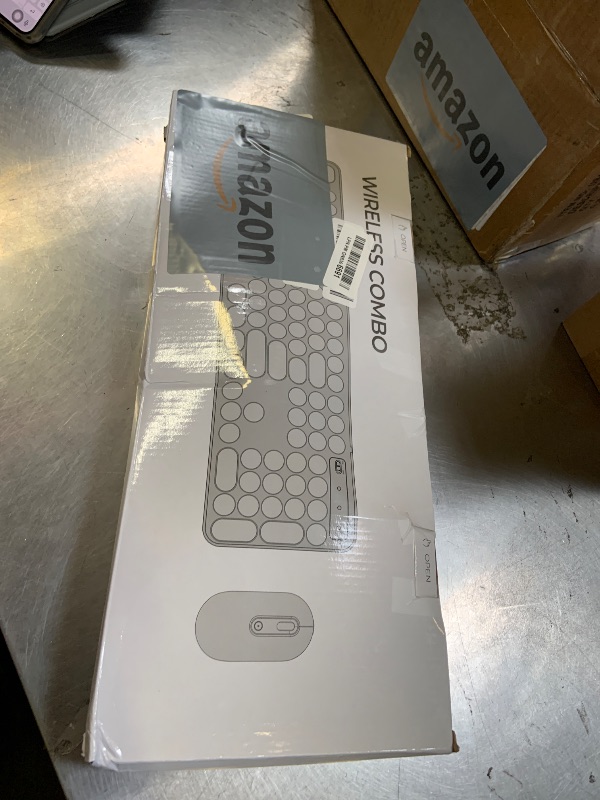 Photo 1 of LIZRROT Wireless Typewriter Keyboard and Mouse Combo, Creamy
