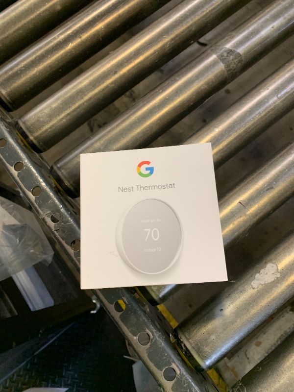 Photo 1 of Google Nest Thermostat - Smart Thermostat for Home - Programmable Wifi Thermostat - Snow