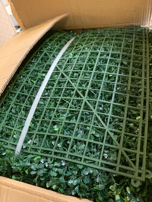 View 2 of ODTORY Artificial Grass Wall Backdrop Panels, 20X20 in 24P (67 sqft)