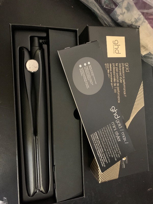 Photo 1 of ghd Gold Styler Flat Iron Hair Straightener, Black