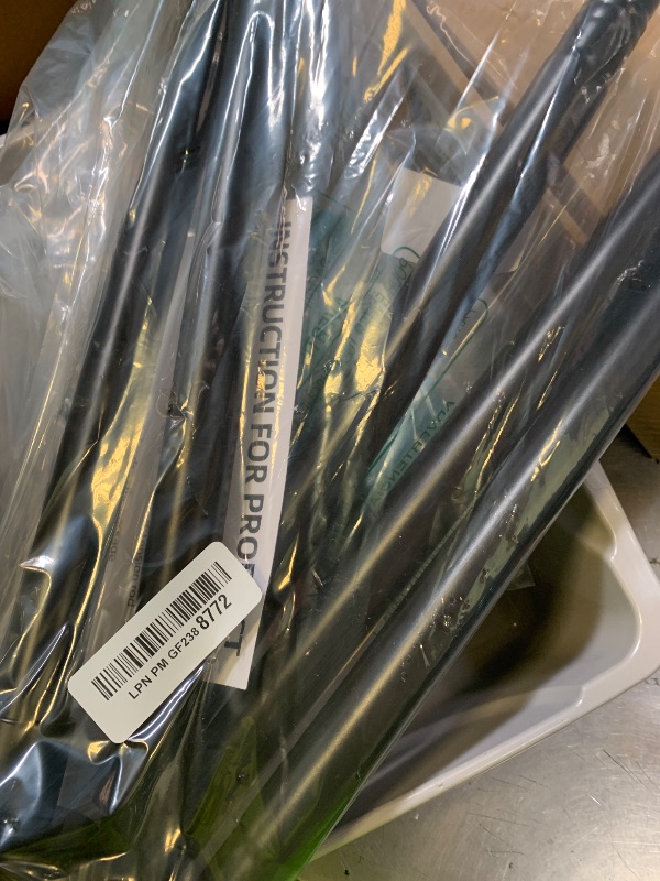 View 2 of CorkLatta 1" Heavy Duty Black Shower Curtain Rod 31 to 80 Inch,Adjustable