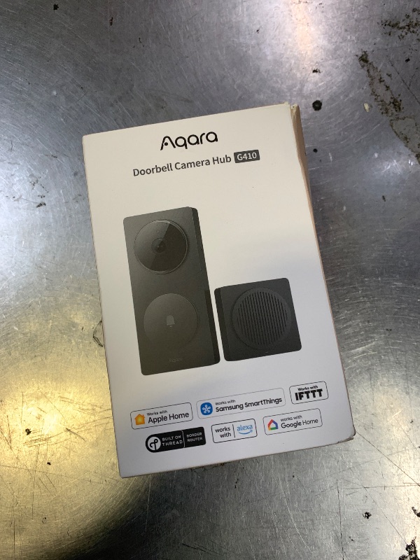 Photo 1 of Aqara Smart Doorbell Camera G410 with Chime, HomeKit Secure Video, Black