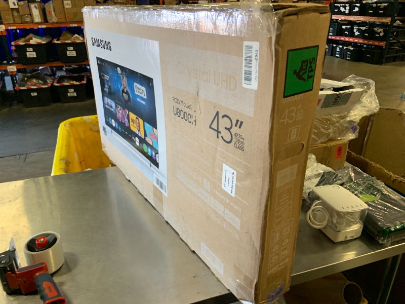 Photo 1 of MAJOR DAMAGE SELL FOR PARTS
Samsung 43-Inch Class U8000H Series Crystal UHD, 4K, Smart TV, 2026 Model