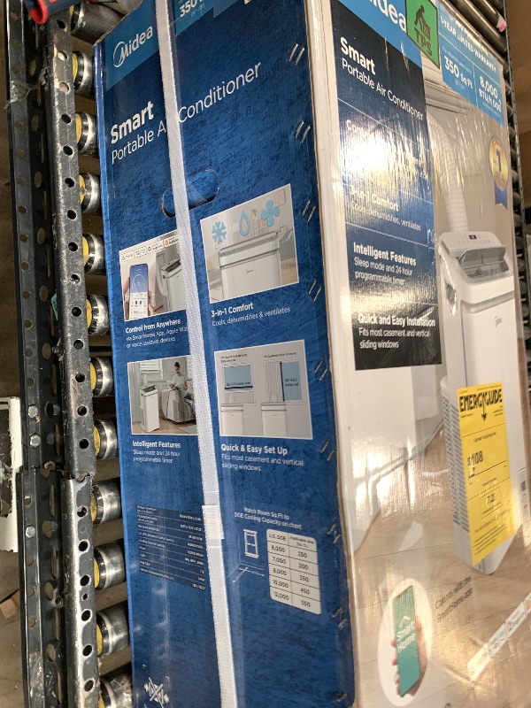 View 2 of Midea 12,000 BTU ASHRAE Portable Air Conditioner, Cools up to 350 Sq. Ft.