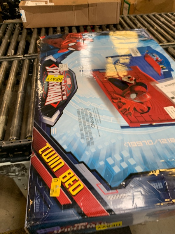 Photo 1 of Marvel Spider Man Plastic 3D-Footboard Twin Bed by Delta Children
