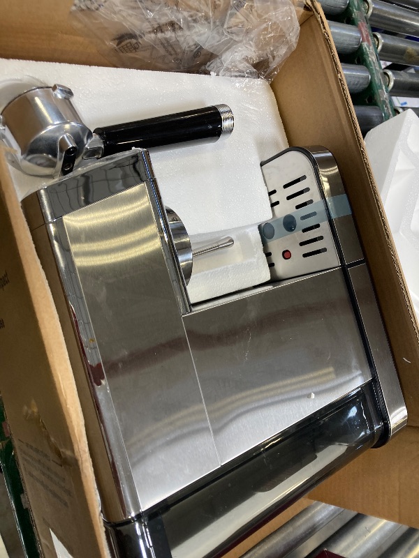 Photo 1 of Rounexes 20 Bar Espresso Machine, Semi-Automatic Espresso Machine with Milk Frother, Compact Espresso Coffee Maker For Café-Quality Lattes and Cappuccinos at Home & Office