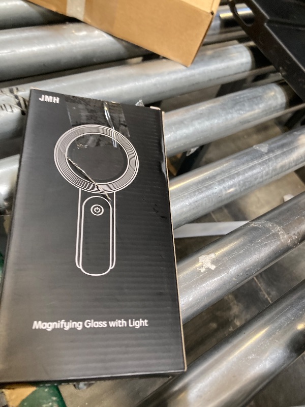 Photo 1 of JMH Magnifying Glass with Light, Handheld Large Magnifying Glass 18LED Cold and Warm Light with 3 Modes, Illuminated Lighted Magnifier for Seniors Reading, Coins, Jewelry