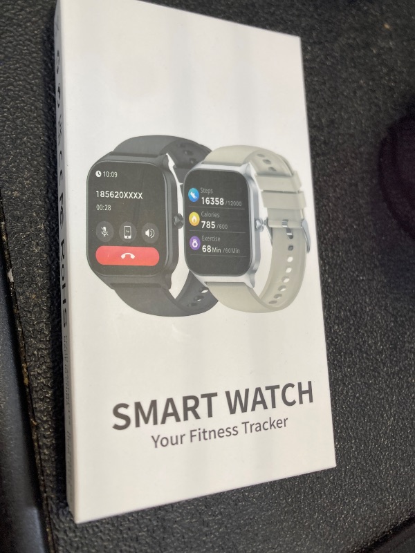 View 2 of Smart Watch for Men Women,1.85" HD Fitness Tracker with Bluetooth Calls/ AI Voice Control, 120+Sports Modes, 24/7 Heart Rate/Sleep Monitor, Pedometer, Calories, Waterproof Smartwatch for Android iOS