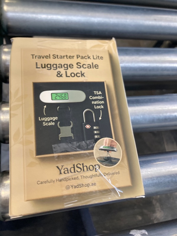 Photo 1 of Luggage Scale with TSA Approved Lock, Digital Portable Hanging Baggage Scale 110lb/50kg, Travel Weight Scale for Suitcases, Avoid Overweight Fees, Travel Essentials Gift