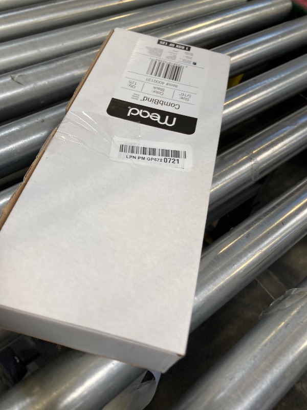 Photo 1 of Mead CombBind Binding Spines/Spirals/Coils/Combs, 5/16", 40 Sheet Capacity, Black, 125 Pack (4000131)