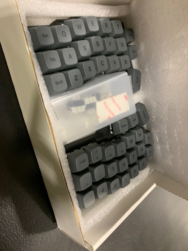 Photo 1 of YIVU 40% Corne Wireless Split Keyboard, QMK/VIALProgrammable, Columnar-Staggered Ergonomic Layout, Hot Swappable Standard Profile MX Linear Switches, PBT Keycaps