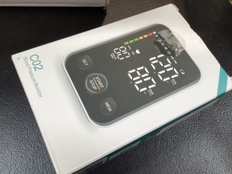 Photo 1 of Oklar Blood Pressure Monitor Upper Arm Monitors for Home Use BP Machine Sphygmomanometer with 2x120 Reading Memory Adjustable Arm Cuff 8.7"-15.7" Large Display with LED Background Light Storage Bag