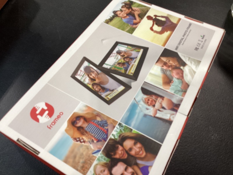 Photo 1 of 32GB FRAMEO 10.1 Inch Smart WiFi Digital Photo Frame 1280x800 IPS LCD Touch Screen, Auto-Rotate Portrait and Landscape, Built in 32GB Memory, Share Moments Instantly via Frameo App from Anywhere