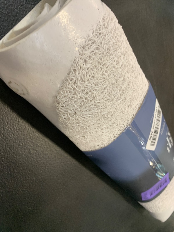 Photo 1 of BINO | Loofah Non-Slip Bath Mat for Tub - Ivory | Spa-Inspired Comfort, Quick-Drying, Secure Suction Cups | Exfoliating Shower Mat for a Luxurious and Safe Bathing Experience