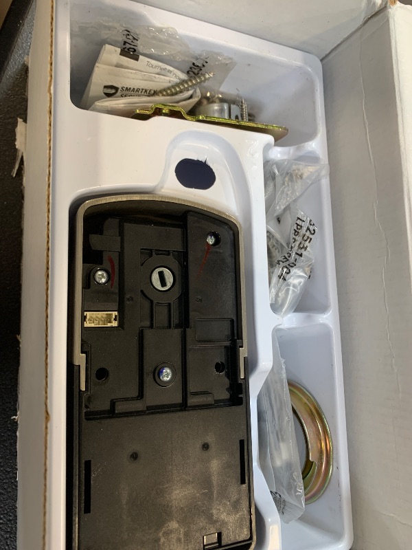 Photo 1 of Kwikset SmartCode 270 Keyless Entry Electronic Touchpad Deadbolt Door Lock with Auto-Lock, Custom User Codes, Advanced Security in Satin Nickel Contemporary