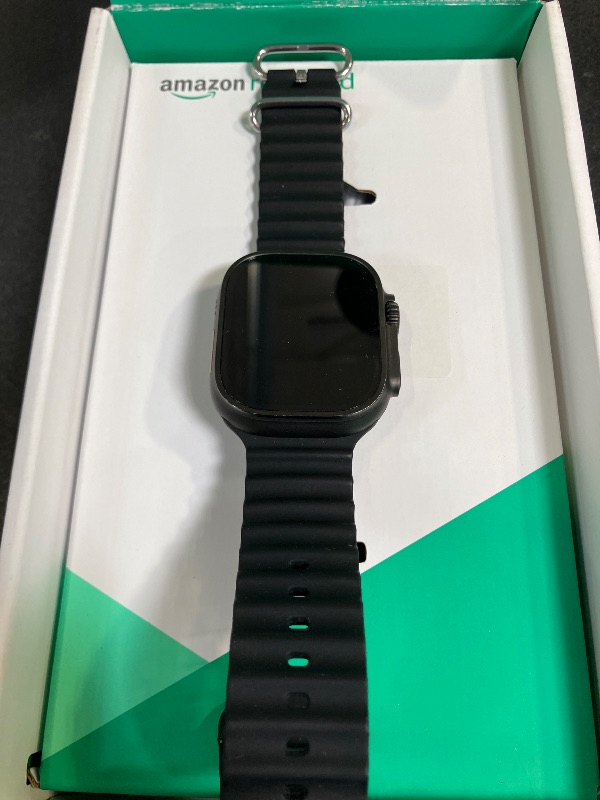 Photo 1 of Apple Watch Ultra 2 (GPS + Cellular, 49MM) - Black Titanium Case with Black Ocean Band (Renewed Premium)