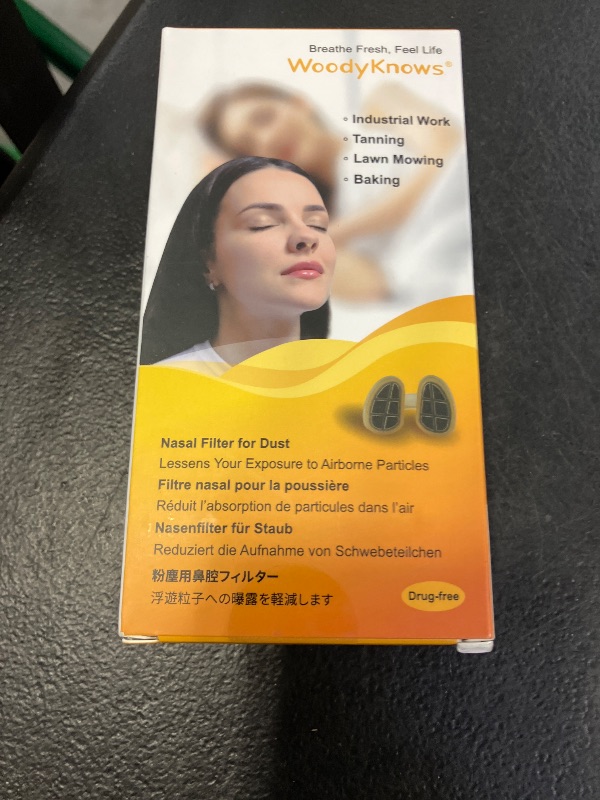 Photo 1 of WoodyKnows Nasal Filters for Dusty Activities, Useful Tool for Doing Industrial Work, Tanning, Grooming, and Housekeeping (X-Large, 4 Filters+48 Replacements)