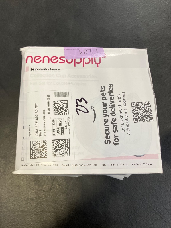 Photo 1 of Nenesupply Handsfree Wearable Breastmilk Collection Cara Cups Compatible with Spectra S1 S2 9 Plus Baby Buddha Momcozy V1 Lansinoh Breast Pumps 24mm Silicone Flanges Replacement for Spectra Pump Parts