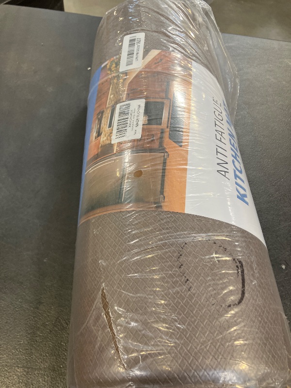 Photo 1 of Kitchen Mats for Floor - 17"x79" Anti Fatigue Mats for Kitchen Floor - Non Slip Cushioned Rugs for Standing - Brown