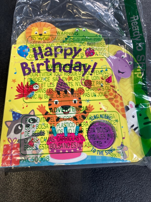 Photo 1 of Happy Birthday Song Book - Sing Along to the Song - Perfect for Infants and Toddlers, Ages 1 and Up - 1-Button Board Book with Sound