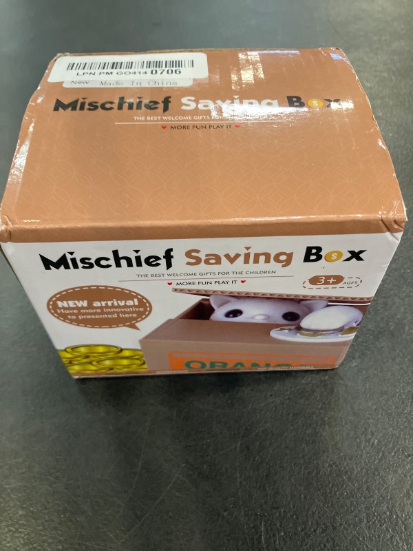 Photo 1 of Piggy Bank Cat Stealing Money Coin Box, Electronic Cute Money Saving Coins Cans ATM Banks, Automatic Mischief Steal Money with English Speaking, Creative Toy Gift for Kids Boys Girls Adults Birthday