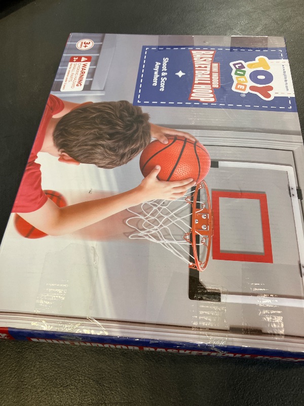 View 2 of TOY Life Basketball Hoop Indoor for Kids Over The Door Office Basketballhoop for Teens and Adults Mini Hoops Door Room Goal with 4 Balls