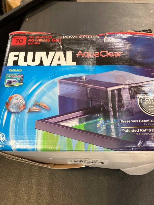 Photo 1 of AquaClear 70 Power Filter, Fish Tank Filter for 40- to 70-Gallon Aquariums, Black
