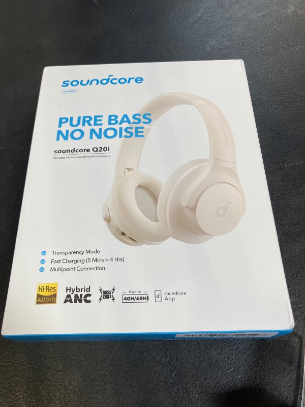 Photo 1 of Headphone Case for Sony WH-CH720N Soundcore by Anker Q20i, Hard Portable Over Ear Headphone Carrying Case, Wireless Headphone Storage Protective Case for Travel Home (Grey)