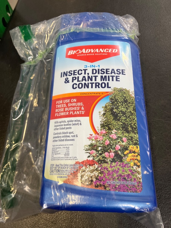 Photo 1 of BioAdvanced 3 in 1 Insecticide & Fungicide for Plants, Disease & Plant Mite Control, Concentrate, 32 FOZ