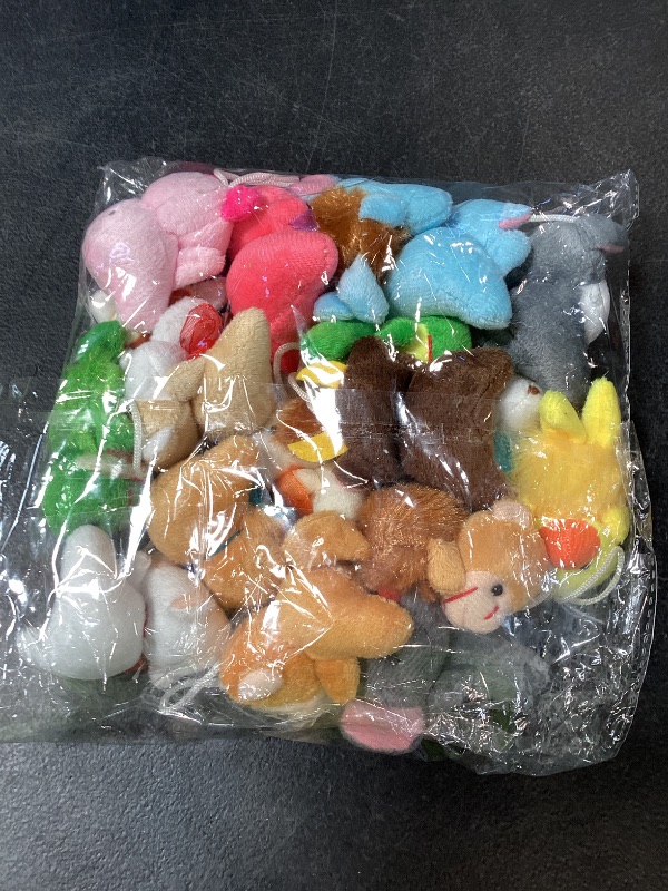 Photo 1 of CAMIRUS 24Pack Mini Animal Plush Toy Set, Cute Assortment Keychain Toys, Small Stuffed Animal Set Gifts for Kids, Christmas Stocking Stuffer, Easter Egg Filler, Valentine Classroom Prize