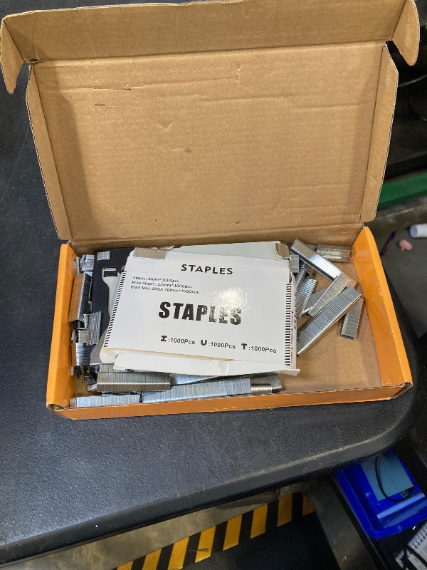 Photo 1 of Staple - LuFF 3 in 1 Heavy Duty Stapler Gun with 3000 Staples for Upholstery, Manual Brad Nailer Power Adjustment Stapler Gun for Wood, Decoration, Crafts DIY