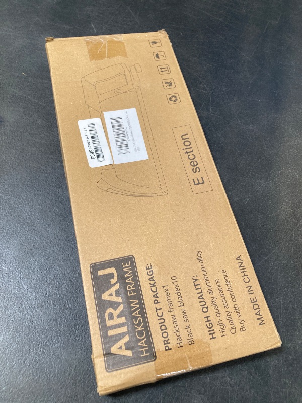 Photo 1 of AIRAJ 12 inch Adjustable Hacksaw Frame Set,Tools High-Tension Hacksaw,with 10 Hacksaw Blades,Suitable for Gardeners,PVC Pipes,Metal Pipes,Wood Saws.