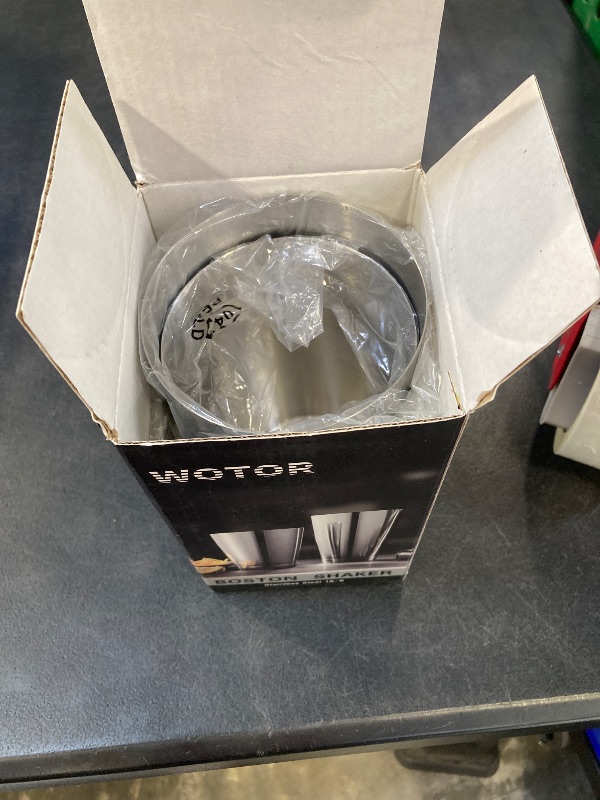 Photo 1 of WOTOR Boston Cocktail Shaker Set, 18 oz & 28 oz Stainless Steel Weighted Shaker Tins, Metal Martini Shaker Drink Mixer for Bartending, professional Bar Tools for Bartender ?Sliver?