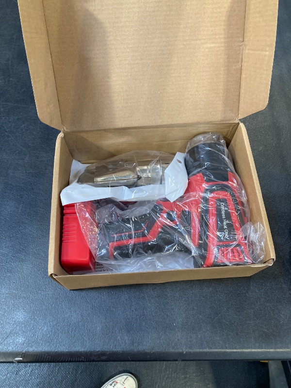 Photo 1 of Cordless Heat Gun Compatible with Milwaukee M18 Battery, Fast Heating Variable Temp (122°F~1112°F) Hot Gun LCD Display and 4 Nozzle for Shrink Tubing, Resin, DIY(No Battery, Not Made by Milwaukee)