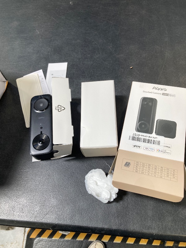 Photo 1 of Aqara Doorbell Camera G400 with Chime, Wired/PoE, HomeKit Secure Video, 2K HD Head-to-toe View, 2-Way Audio, 2.4/5GHz Wi-Fi 6, Supports Alexa/Google/SmartThings, Local Detection & 24/7 Recording, IP65