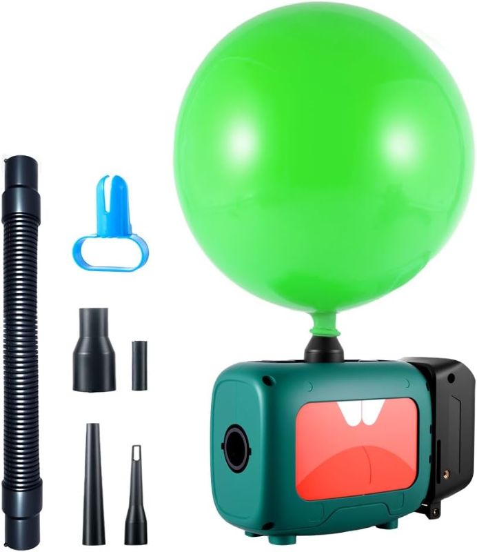 Photo 1 of Cordless Balloon Pump Electric Compatible with Dewalt Battery for All Balloons, 5 in 1 Balloon Pump Outdoor for Inflating/Deflating Balloons, Air Beds Yoga Balls & Party Decoration (No Battery)