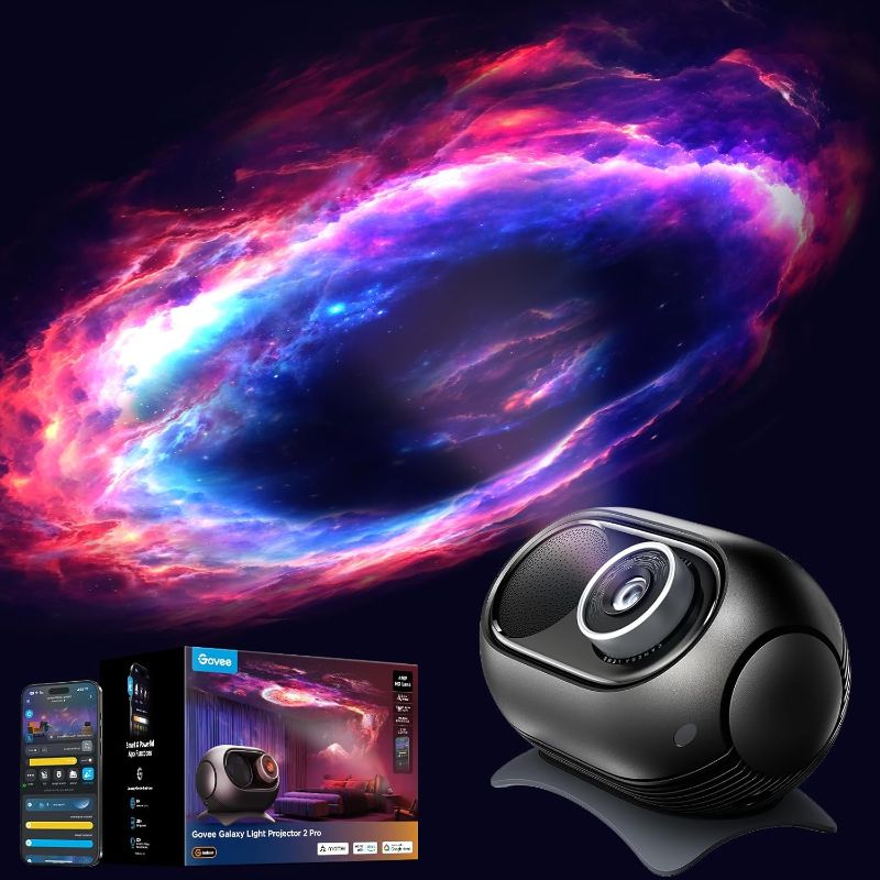 Photo 1 of Govee Galaxy Light Star Projector 2 Pro, 4 Megapixel HD Lens, Planetarium Projector work with Matter, Night Light Projector with 20+ Preset Scenes, Star LED Lights Projector, Room Decor, Gift for Kids
