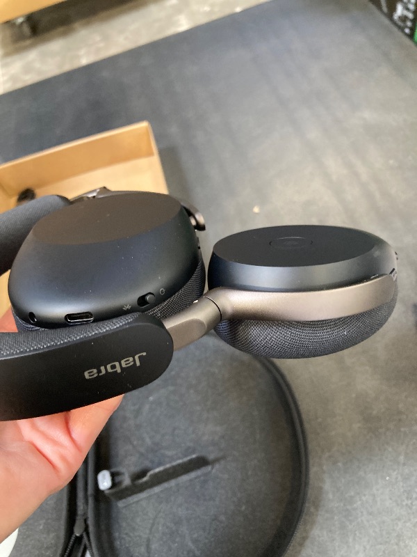 Photo 1 of Jabra Evolve3 85 Over-Ear Wireless Bluetooth Headset with Microphone for Work, AI Voice Call Technology, Adaptive Active Noise Cancellation, 25-Hour Battery, USB-C, Microsoft Teams Certified, Black