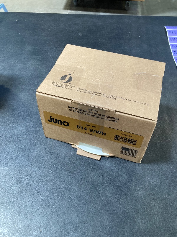 Photo 1 of Juno Lighting Group 614W-WH 6-Inch LED Standard Slope Downlight Baffle, 90 Watts, White Trim