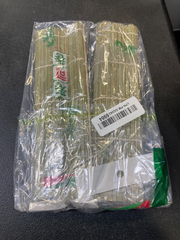 Photo 1 of BZG 2 Pack Bamboo Sushi Rolling Mat, Sushi roll maker,Sushi making kit, Bamboo Sushi Rolling Mat,Sushi maker(9.5" x 9.6")