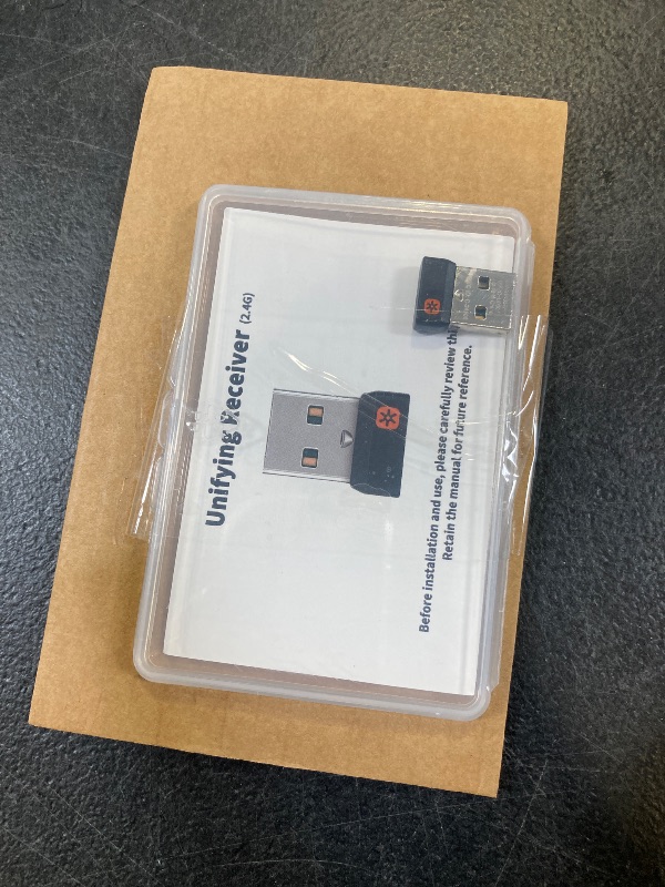 Photo 1 of NoirVogel New USB Dongle Unifying Receiver for Mouse and Keyboard – ONLY Compatible with Logitech Product that Have the Unifying Logo (Orange Star, Connects up to 6 Devices, 2.4G Wireless)