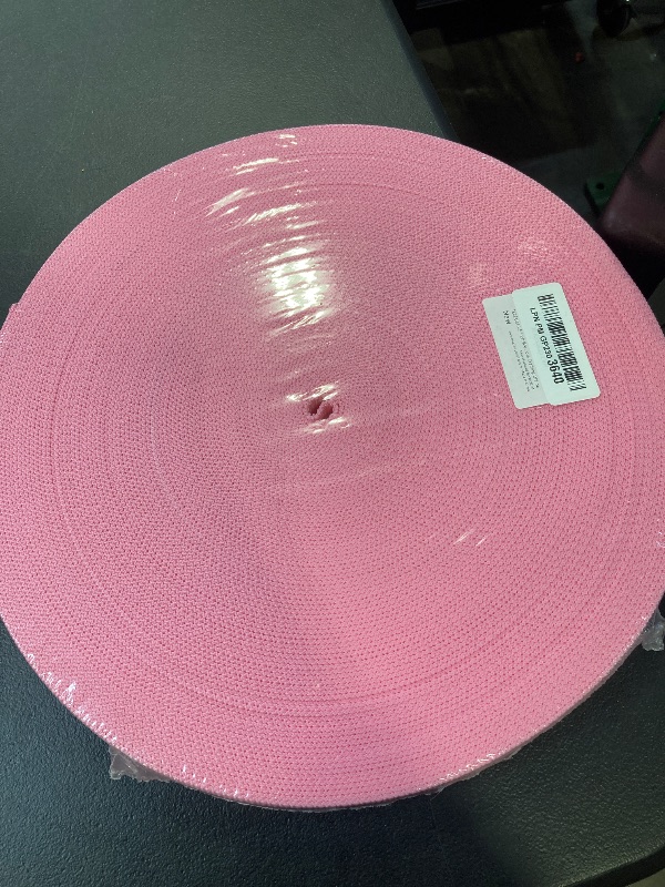 Photo 1 of TECEUM 1.5 Inch Webbing – Pink – 50 Yards – 1.5” Webbing for Outdoors Indoors Crafting DIY nw