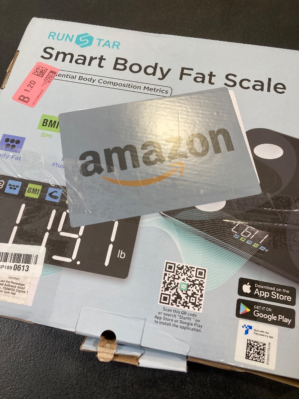 Photo 1 of Scale for Body Weight and Fat Percentage, RunSTAR Digital Accurate Bathroom Smart Scale with Large Display, FSA&HSA Eligible 13 Body Composition Analyzer Sync App