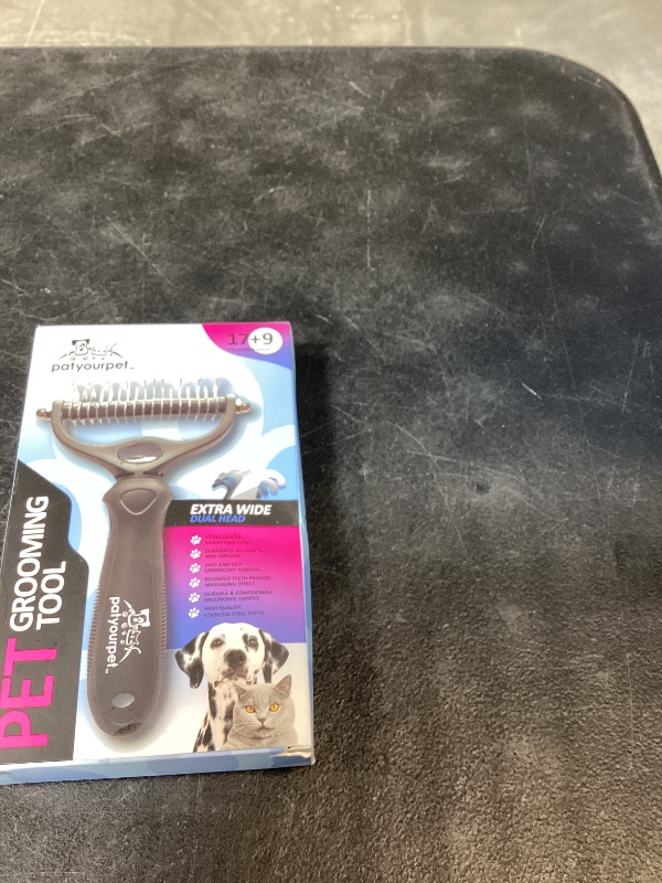 Photo 1 of Pat Your Pet Deshedding Dog Brush For Shedding – Cat Brushes For Indoor Cats, Double-Sided Cat Brush Deshedding & Grooming Tool For Long Haired And Short Haired Dogs, Skin-Friendly
