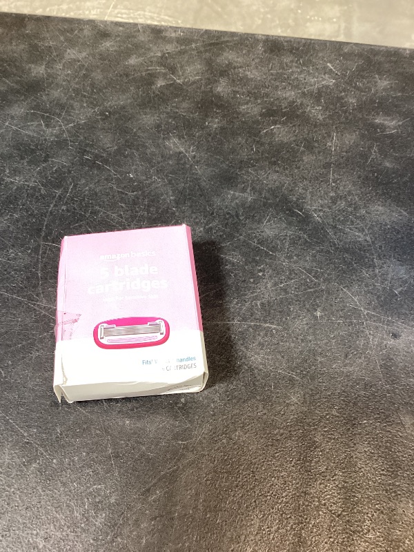 Photo 1 of Amazon Basics Women's 5-Blade Razor Refills for Smooth Close Comfortable Shave, Moisturizing, Fits Venus Handles, 6 Cartridges