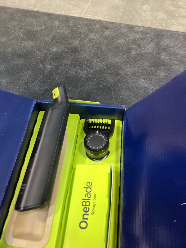 Photo 1 of Philips Norelco OneBlade Pro 360 Face + Body Electric Shaver, Beard Trimmer and Groomer, with 360 Blade Technology, 14-Length Precision Comb, Body Kit, Soft Pouch, Model QP6542/70